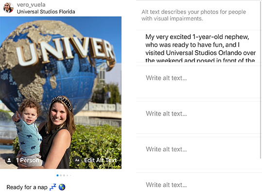 How to use alt-text in Instagram: How to Make Social Media Marketing Inclusive And Accessible for the Blind and Visually Impaired