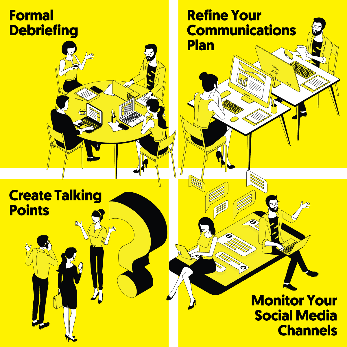 Post-Crisis Communications Tips For Your Business - infographic