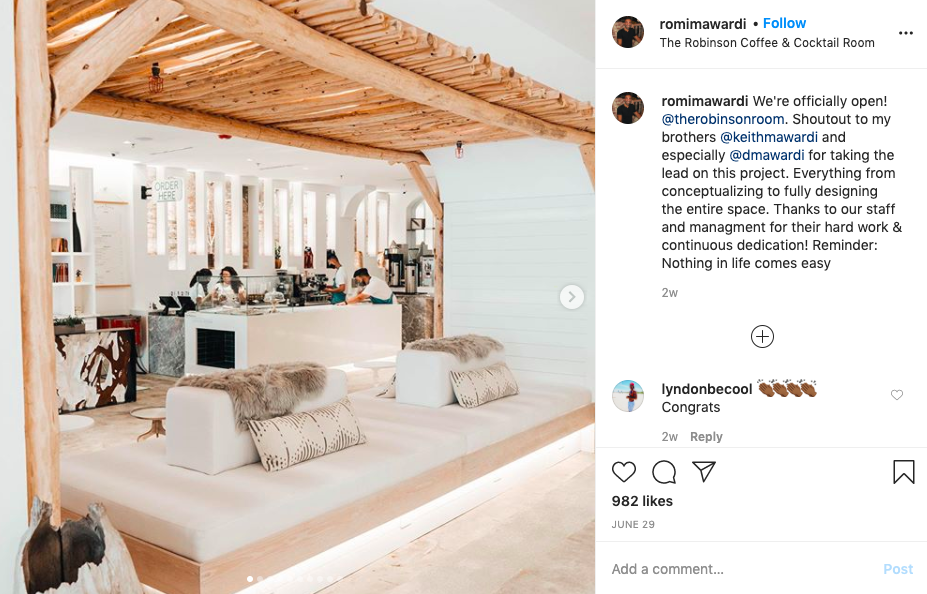 7 Ways To Make Your Restaurant Instagrammable -Robinson Two