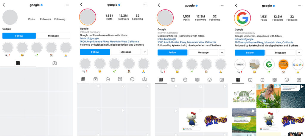 Instragram's Progressive Loading Screen