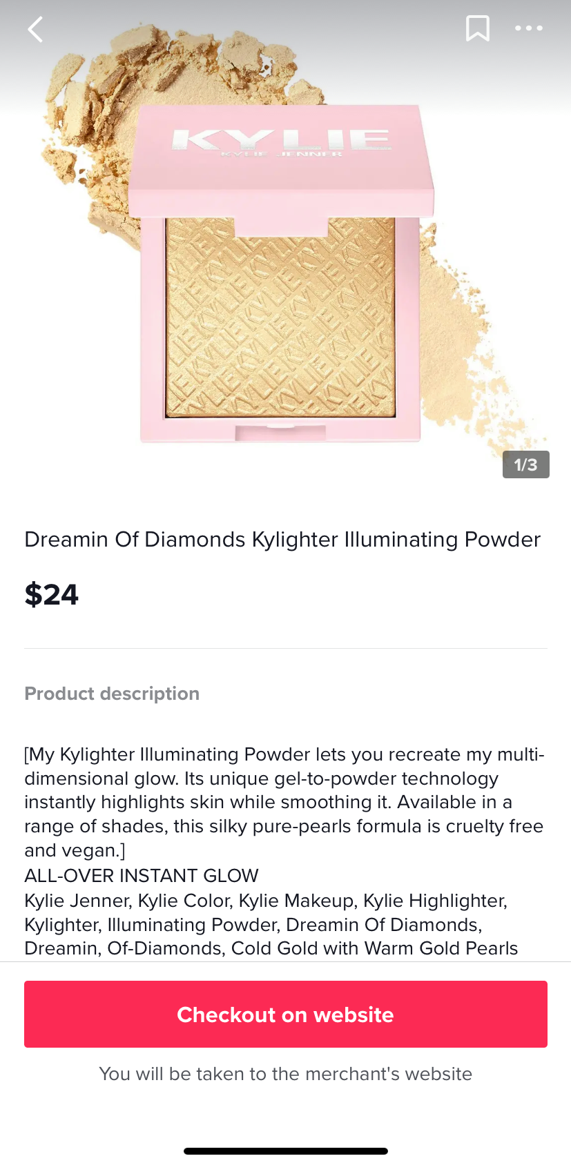 TikTok Shopping product description example