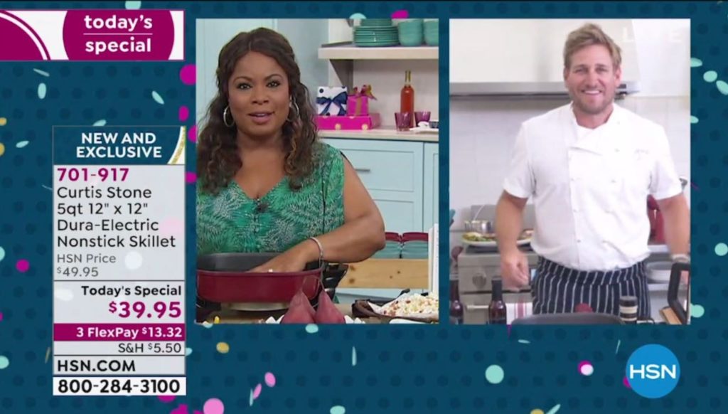 Televised live shopping example