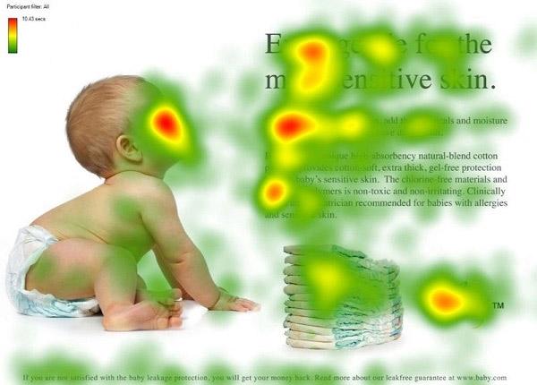Baby facing landing page headline